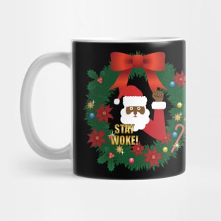 Stay Woke Black Santa Mug